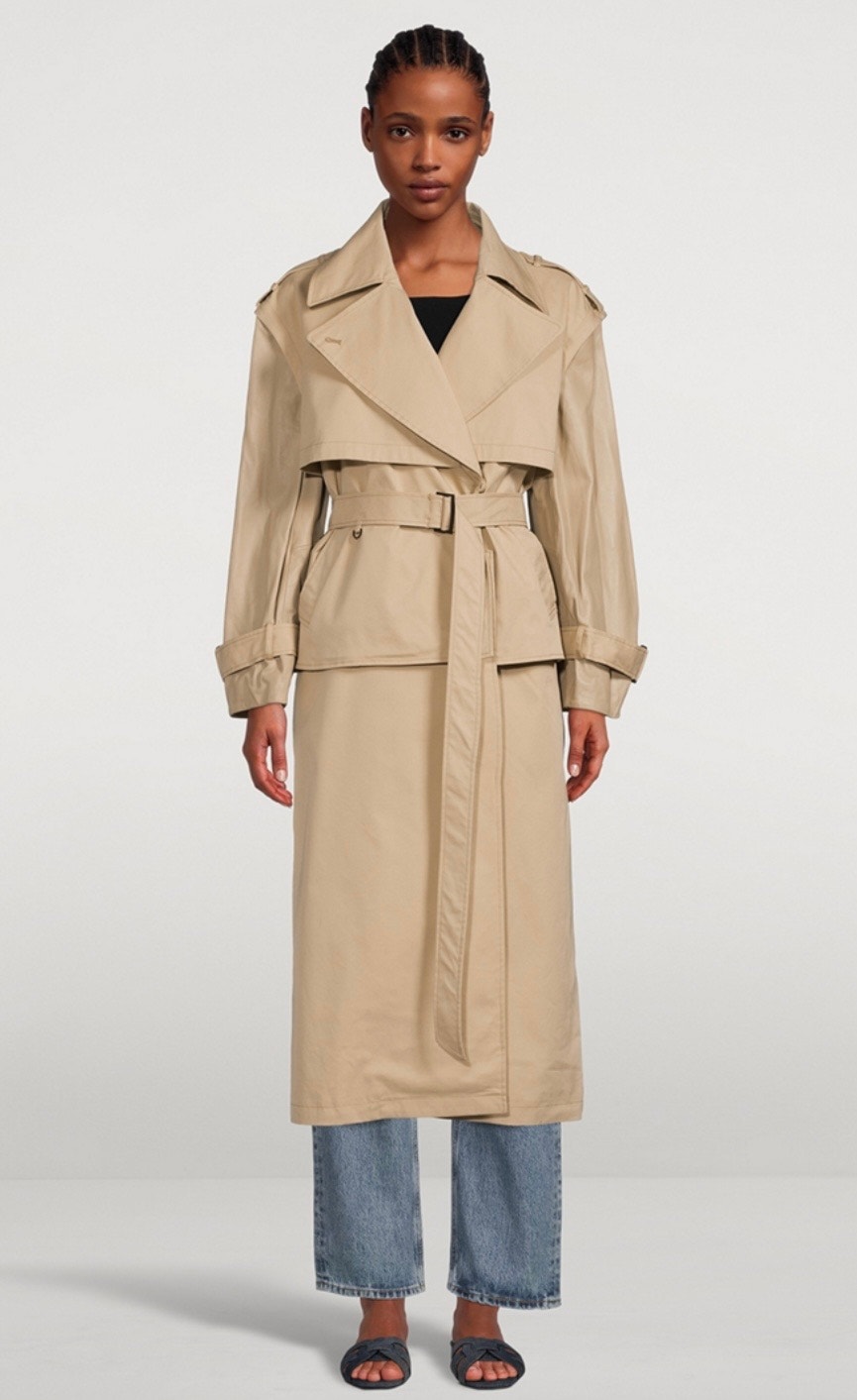 Mackage Nwt Women’s Mckenna 4-In-1 Modular Double Breasted Trench Coat Large